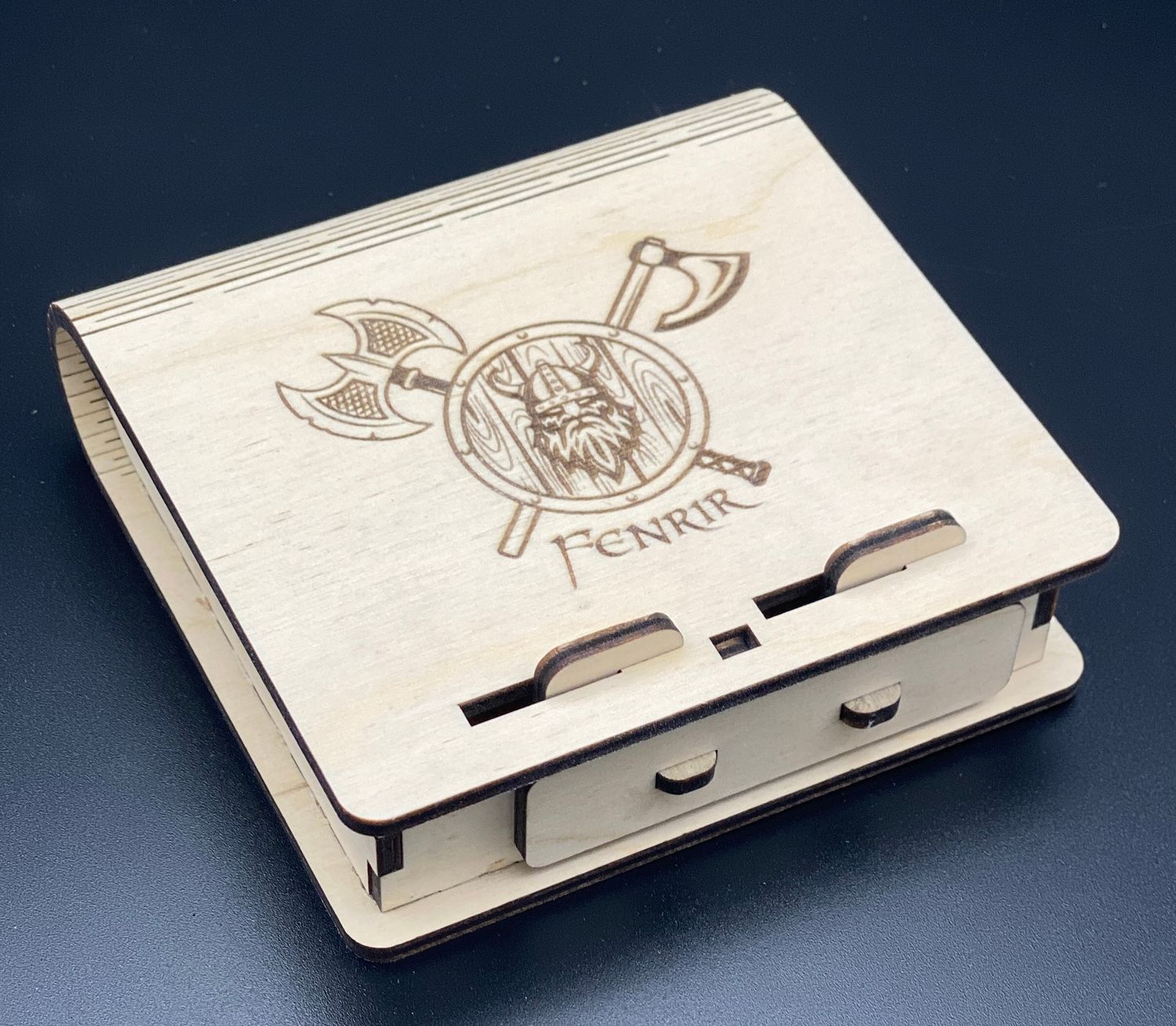 Holz Zigarettenschachtel Box Etui mit Wunschtext