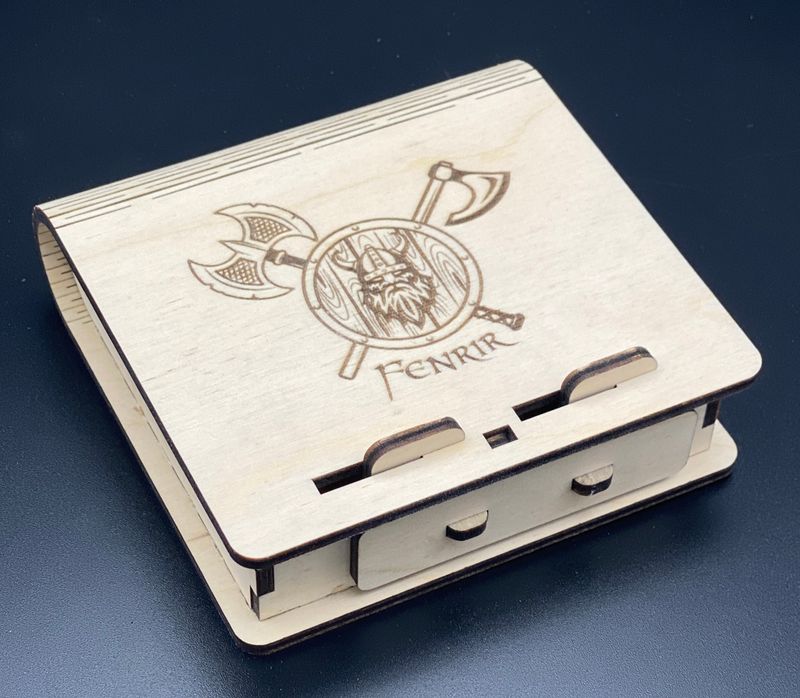 Holz Zigarettenschachtel Box Etui mit Wunschtext