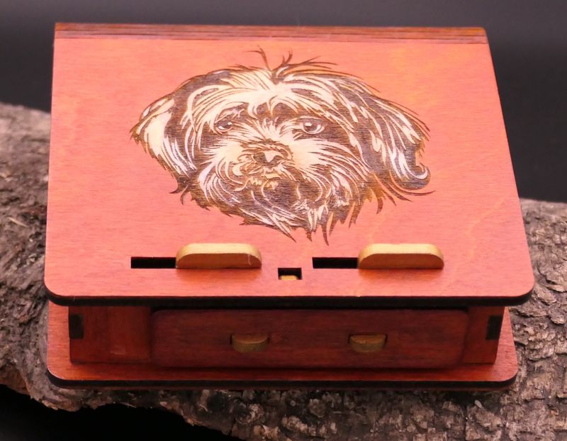 Zigarettenschachtel Box Etui Hund oder mit Wunschtext / Motiv