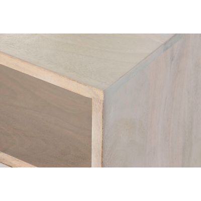 Nachttisch DKD Home Decor Weiß natürlich Mango-Holz 55 x 35 x 45 cm