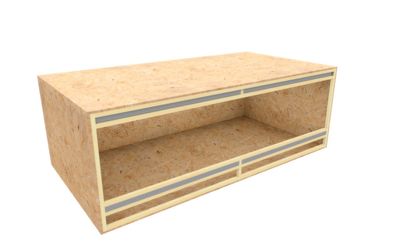 Massgefertigtes Terrarium mit Frontbelüftung bis max. 230 / 120 / 80 cm