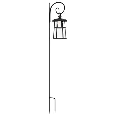 Gartenleuchte, Solarbetrieben, 6000K 30lm, 16,5x21,5x122cm, Schwarz