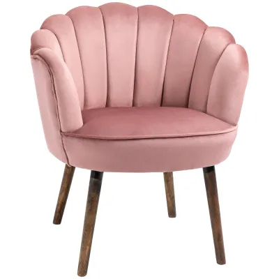 Esszimmerstuhl Küchenstuhl mit Rückenlehne Rosa