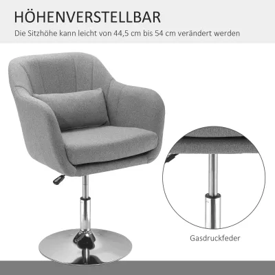 Drehhocker Drehstuhl Tresenhocker Barhocker Bürostuhl Grau,