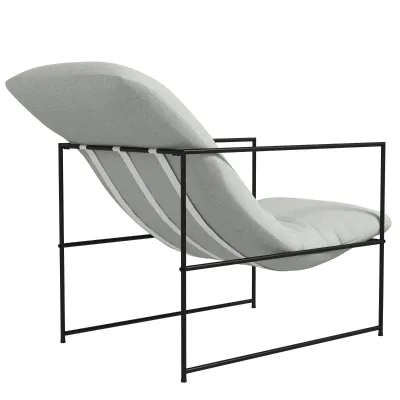 Relaxsessel, Sessel im Industriedesign, schwarz