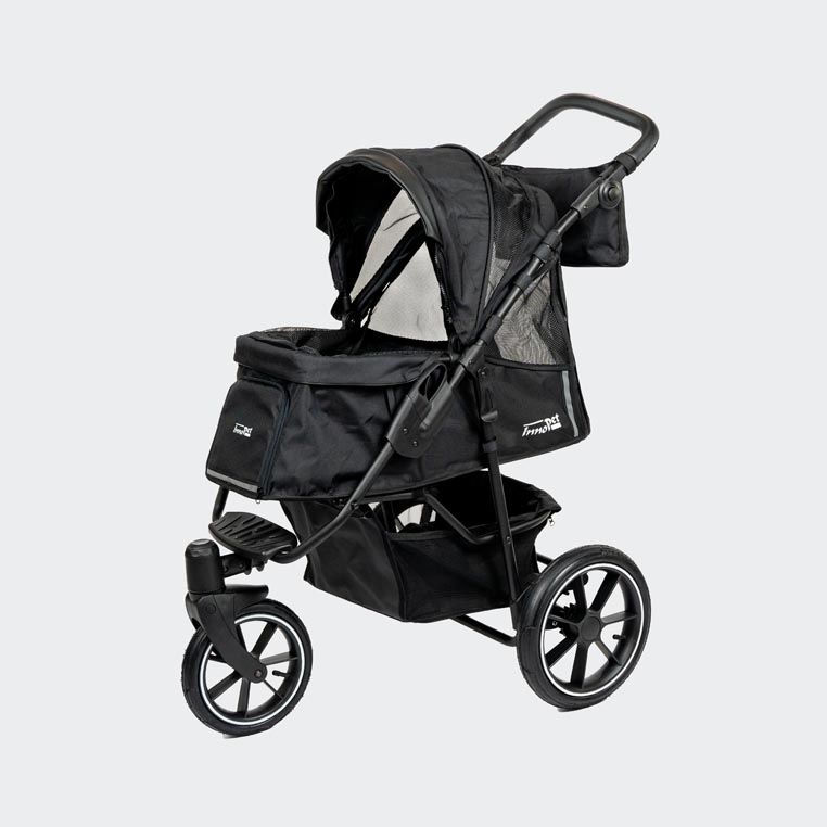 InnoPet Hundebuggy Pet Stroller Premium Cozy AIR, Schwarz