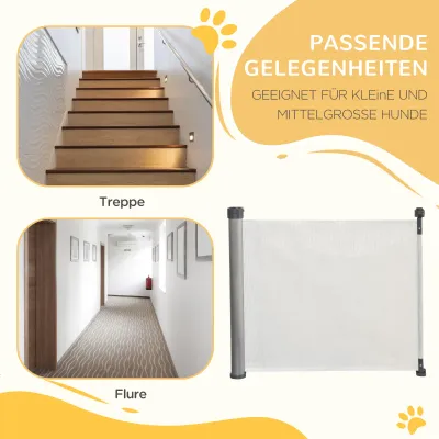 Treppenschutzgitter Ausziehbar Rollo Hunde Türschutzgitter