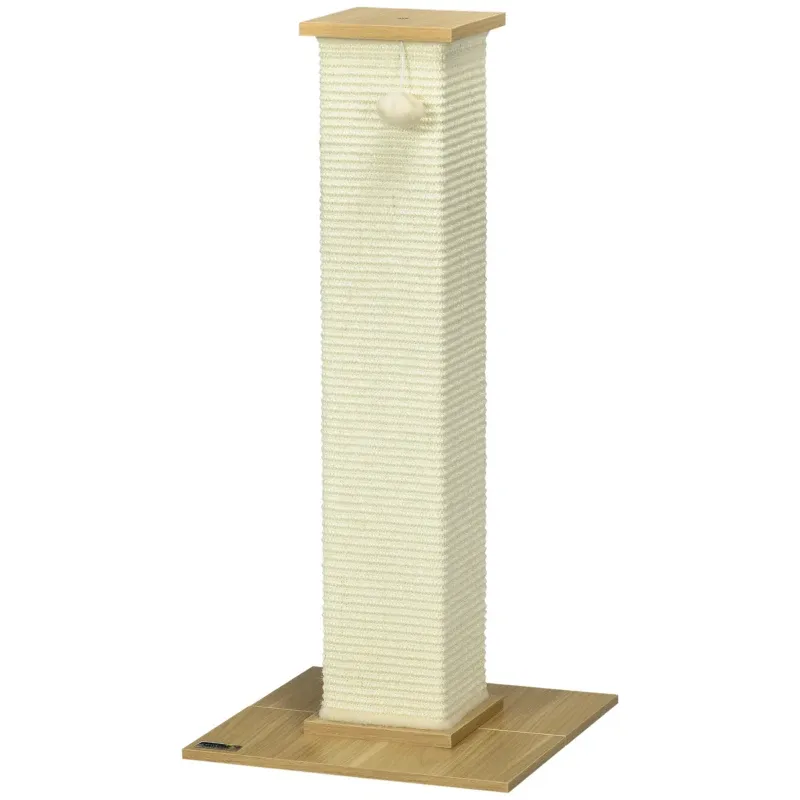 Kratzsäule Kratzbaum Beige/Natur – Kratzsäule, Spielzeug &amp; Sisal
