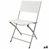 4er Set Campingstuhl, Klappstuhl Aktive Weiss 46 x 81 x 55 cm