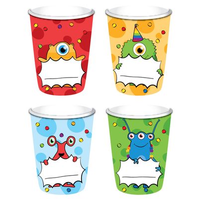 Becher-Set Monster Party, 8tlg.