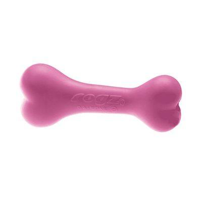 ROGZ DA BONE Knochen, 9,5 cm – befüllbar – pink