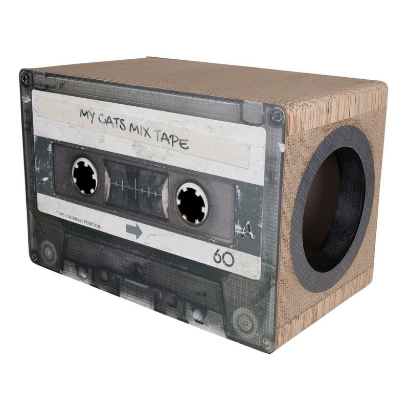 District 70 Katzen-Kratzmöbel Kassette Mix Tape Katzenhöhle