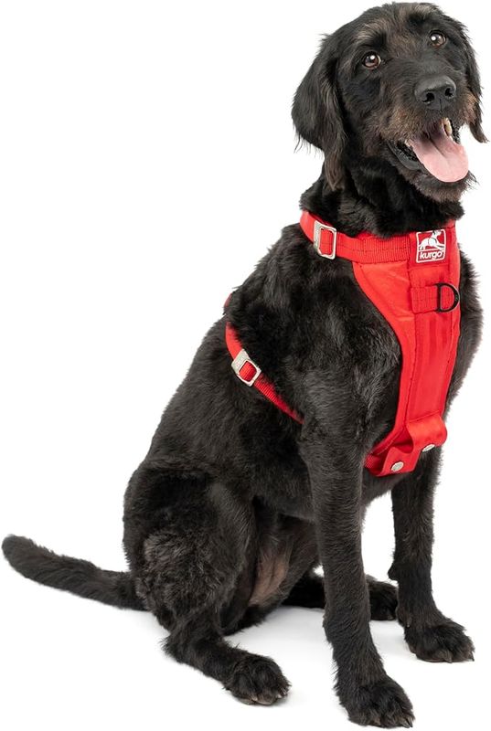 Kurgo Tru-Fit Hundegeschirr, Auto-Sicherheitsgurt, Für Hunde von 2 bis 5 kg, Größe XL, Rot