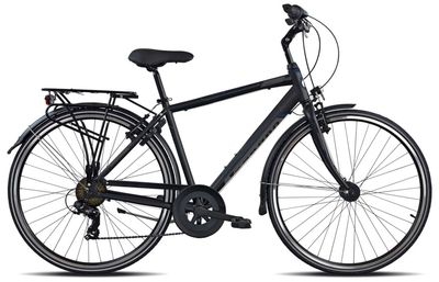 Legnano Cambridge 28 Zoll Herren 7G Felgenbremse Mattschwarz/Grau