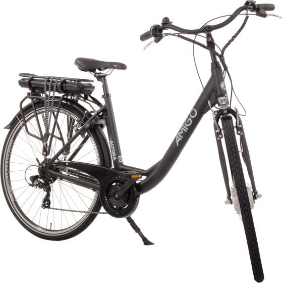 AMIGO Fahrrrad Velo 28 Zoll Damen 7G Felgenbremse Mattschwarz