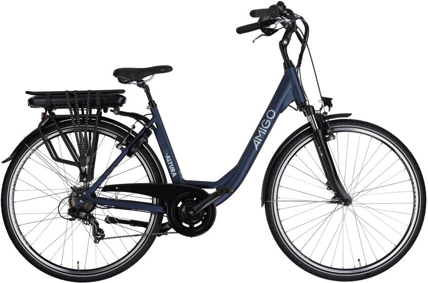 AMIGO E-Altura D2 28 Zoll Damen 7G Fahrrrad Velo Mattblau