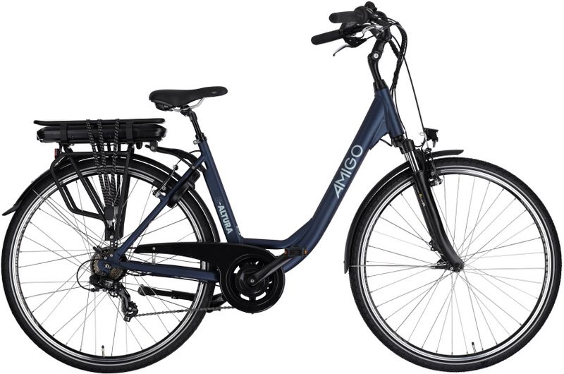 AMIGO E-Altura D2 28 Zoll Damen 7G Fahrrrad Velo Mattblau