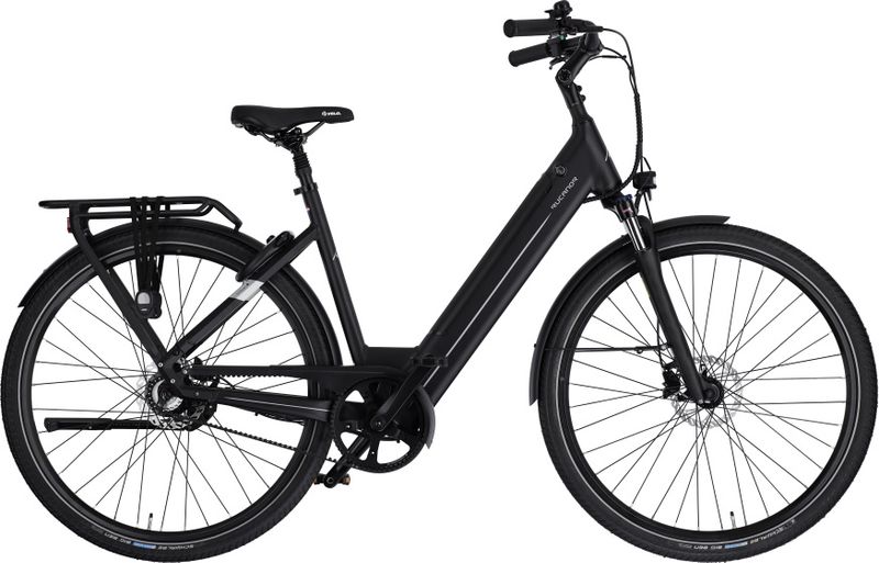 Rucanor Urban Plus E-Bike 28 Zoll Damen Fahrrad Velo Mattschwarz