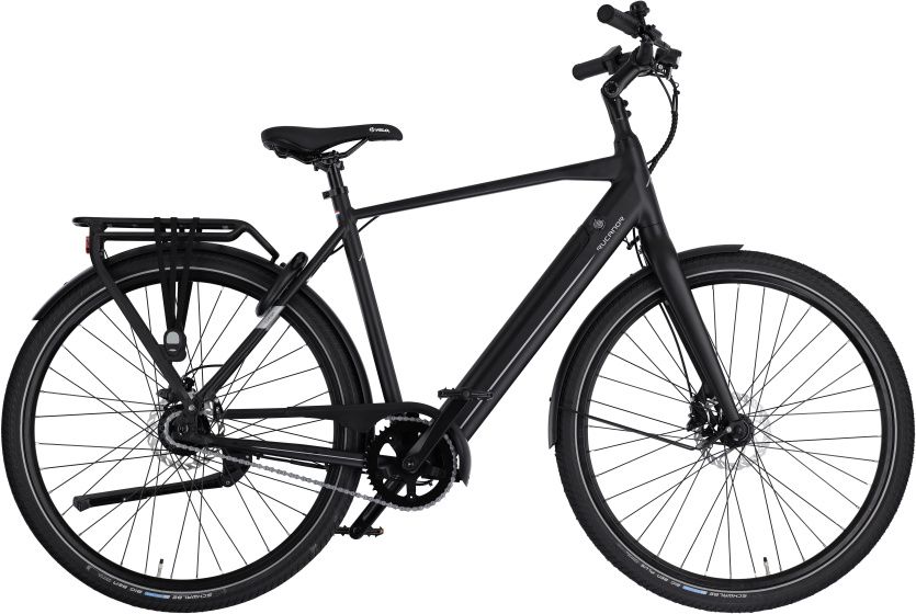 Rucanor Urban E-Bike 28 Zoll Herren Fahrrad Velo Mattschwarz