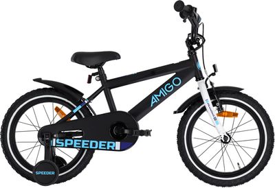 AMIGO Speeder 16 Zoll Jungen Fahrrrad Velo Schwarz/Blau