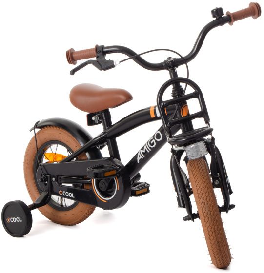 AMIGO 2Cool 12 Zoll Jungen Fahrrrad Velo Schwarz