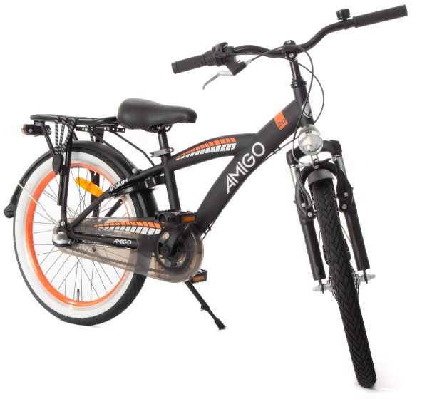 AMIGO Roady 20 Zoll 27,5 cm Jungen 3G Fahrrrad Velo Schwarz/Orange