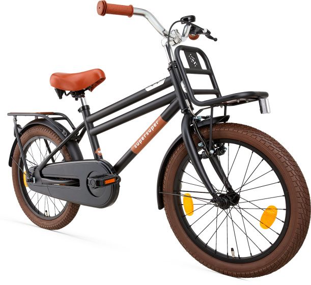 Supersuper Cooper Bamboo 18 Zoll Jungen Fahrrad Velo Mattschwarz