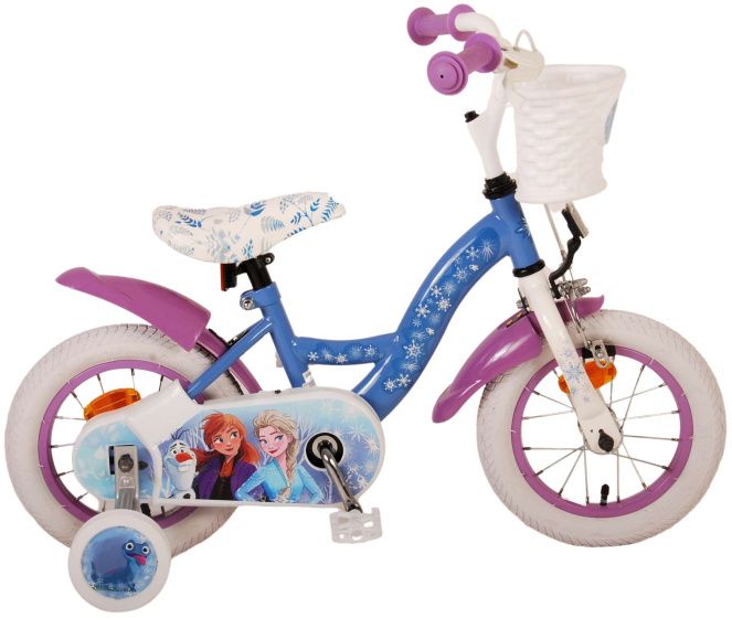 Disney Frozen II 12 Zoll Mädchen Fahrrrad Velo Blau/Violett