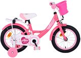 Volare Ashley 14 Zoll 22,5 cm Mädchen Fahrrad Velo Dunkelrosa