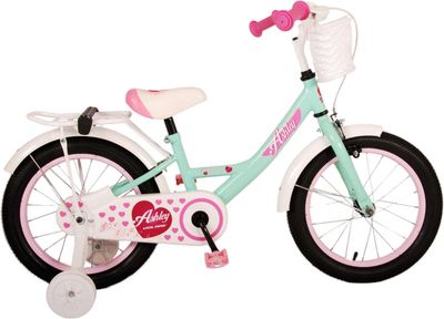 Volare Ashley 16 Zoll Mädchen Fahrrad Velo Mintgrün/Weiss