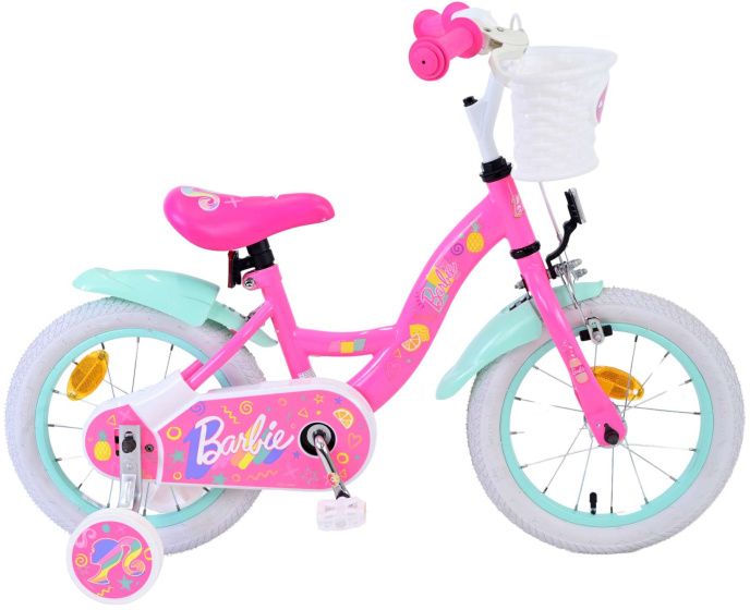 Mattel Barbie 14 Zoll Mädchen Fahrrrad Velo Rosa/Mintgrün