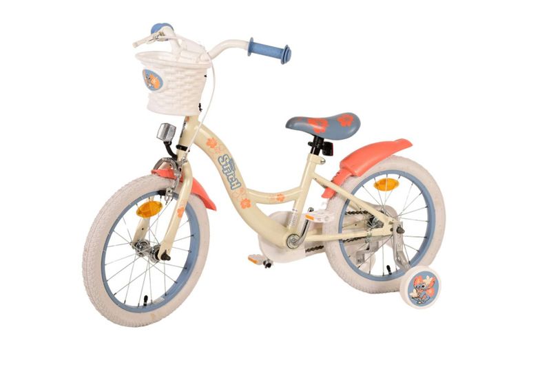 Disney Stitch 16 Zoll Mädchen Fahrrrad Velo Creme
