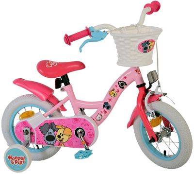 Volare Woezel &amp; Pip 12 Zoll Mädchen Fahrrad Velo Hellrosa