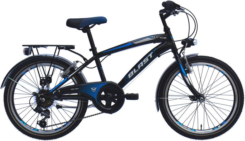 Wings Blast 20 Zoll Jungen 6G Fahrrad Velo Schwarz/Blau