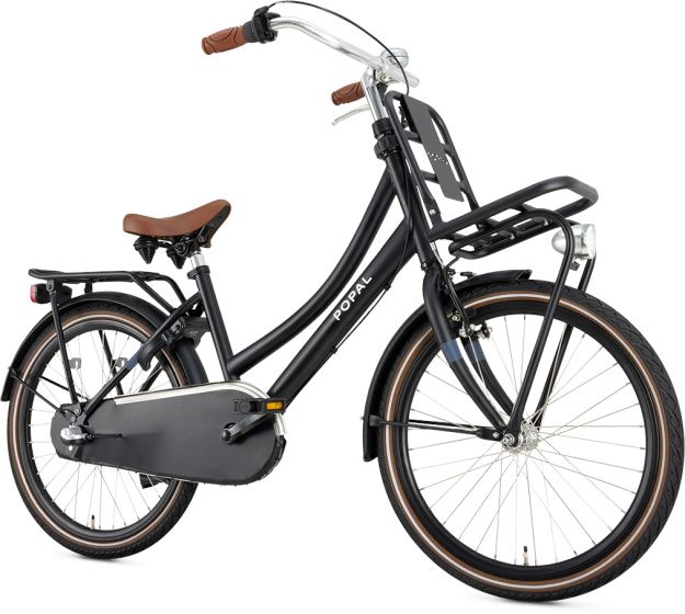 Popal Daily Dutch Basic+ 22 Zoll Mädchen 3G Rücktrittbremse Mattschwarz