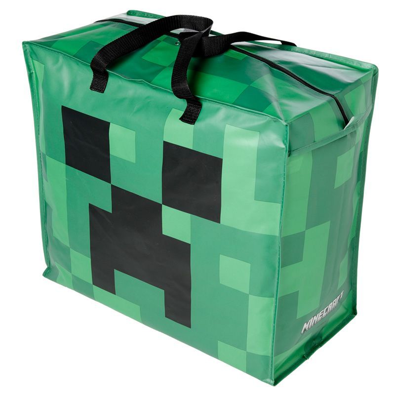Minecraft Creeper Aufbewahrungstasche mit Reissverschluss