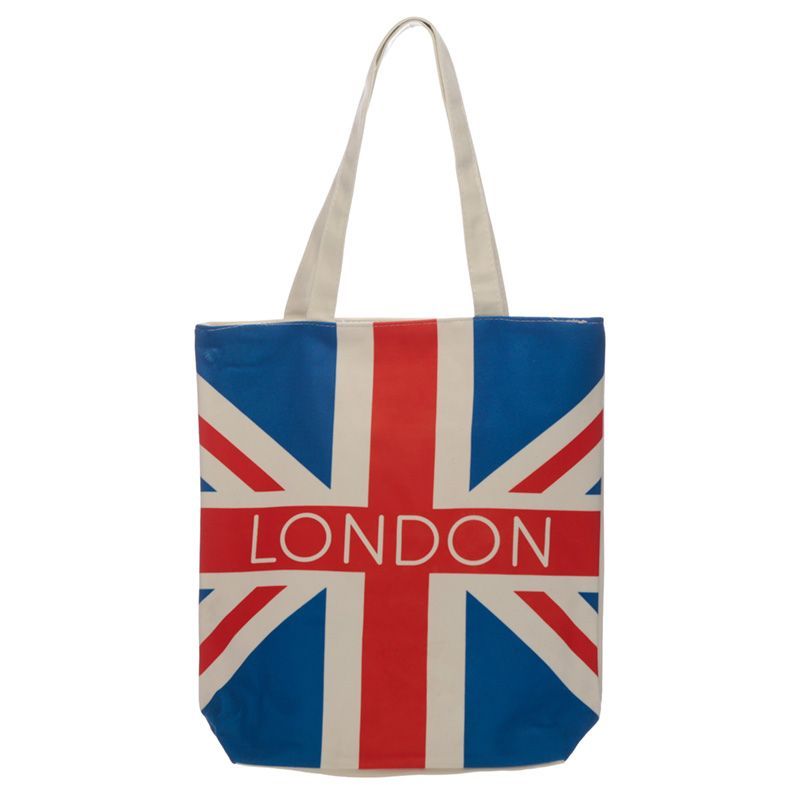 London britische Flagge Baumwolltasche mit Reissverschluss