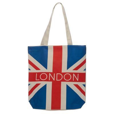 London britische Flagge Baumwolltasche mit Reissverschluss
