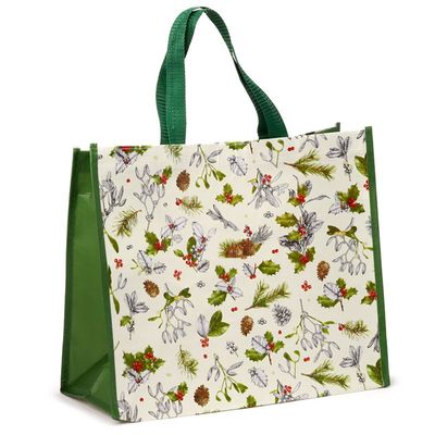 Winter Botanicals Weihnachtliche Blumen Einkaufstasche RPET