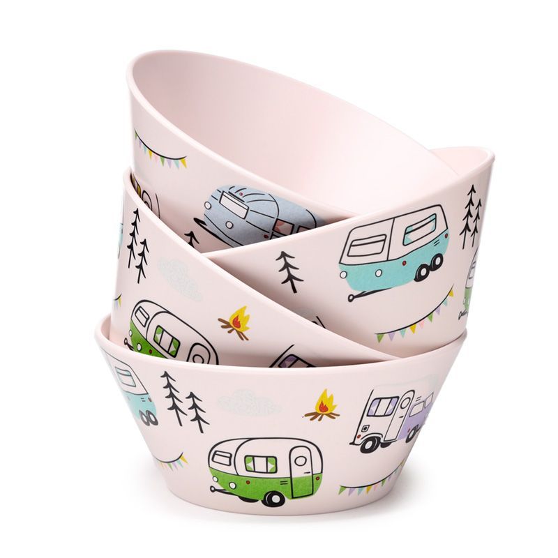 Wildwood Wohnwagen 4er Set Bowls Picknick Schüsseln RPET