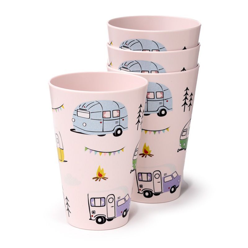 Wildwood Wohnwagen 4er Set Picknickbecher RPET 450ml