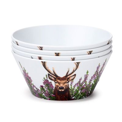 Wild Stag Platzhirsch 4er Set Bowls Picknick Schüsseln RPET