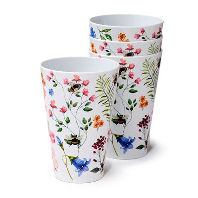 Nectar Meadows Bienen 4er Set Picknickbecher RPET 450ml