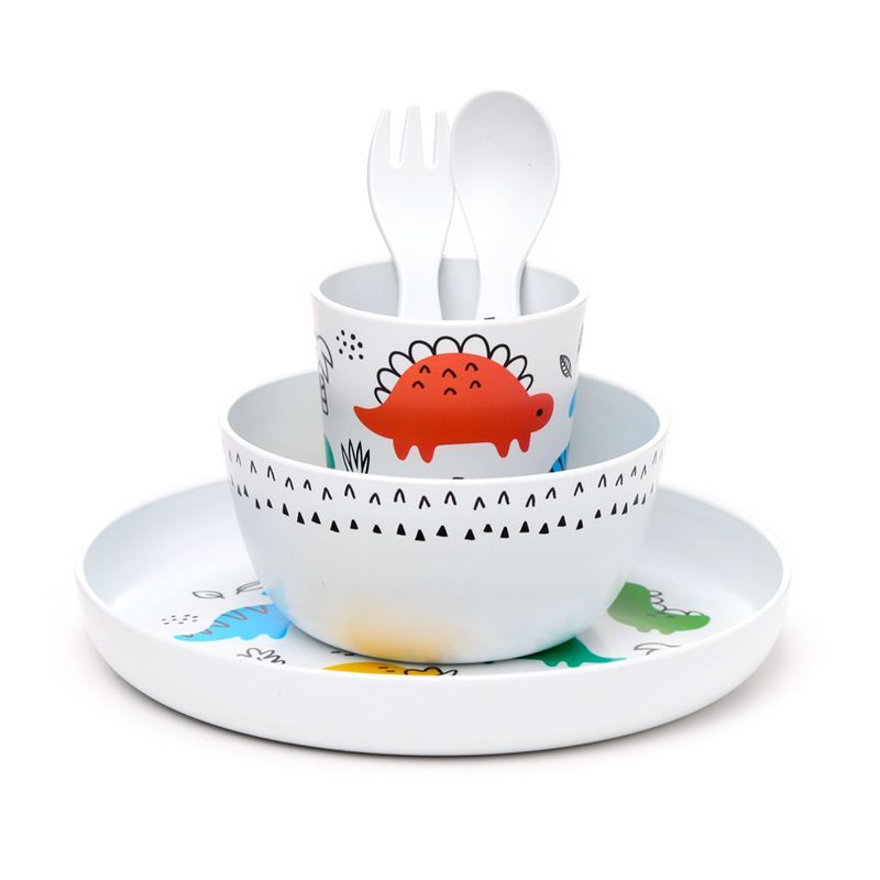 Dinosaurier Dino Kinder Geschirr 5er Set