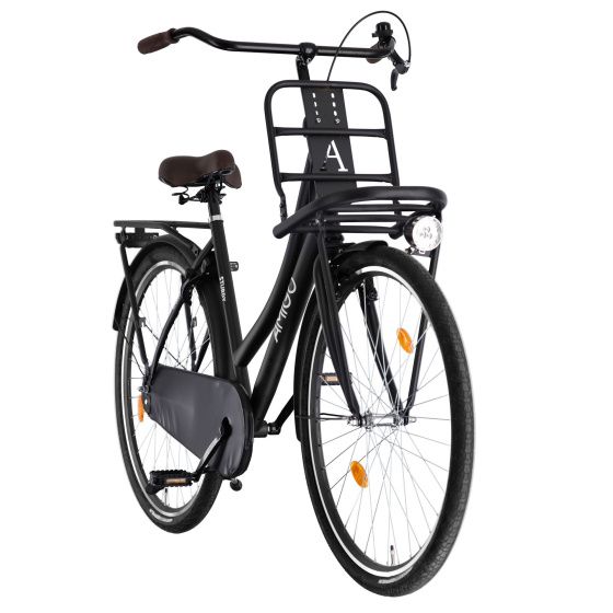 AMIGO Sturdy 28 Zoll Damen Rücktrittbremse Mattschwarz/Schwarz