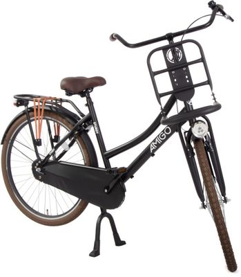 AMIGO Sturdy 26 Zoll Mädchen Rücktrittbremse Mattschwarz