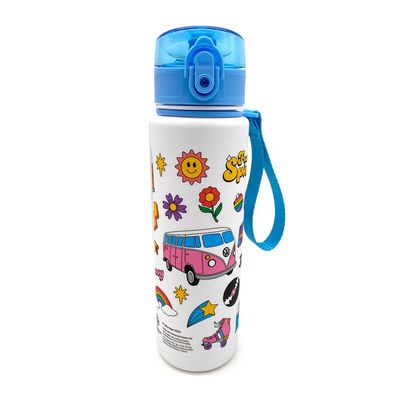 Volkswagen VW T1 Camper Bus Retro Pop Top 600ml Bruchsichere Wasserflasche