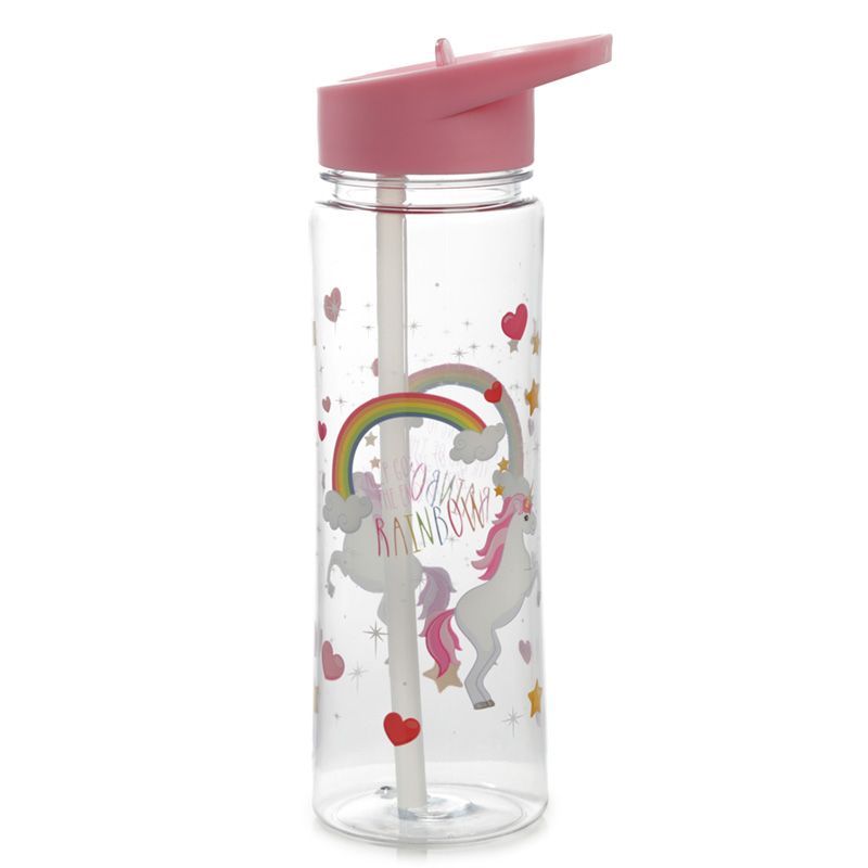 Regenbogen Einhorn bruchsichere Wasserflasche 550ml