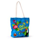 Flamingo Club Tropicana Strandtasche aus Segeltuch