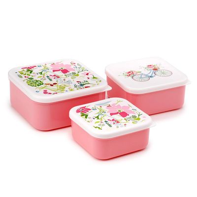 Julie Dodsworth Rosa Blümchen Lunchboxen Brotdosen 3er Set M/L/XL